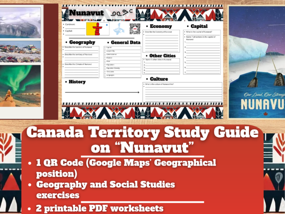 Canada Territory Study Guide Worksheets - Nunavut preview