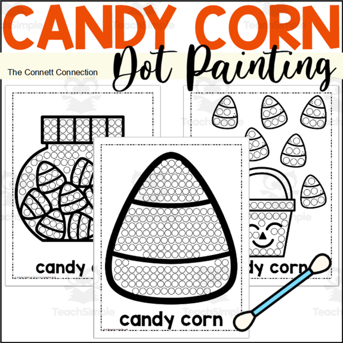 Candy Corn Dot Painting - A Fine Motor Art Activity preview