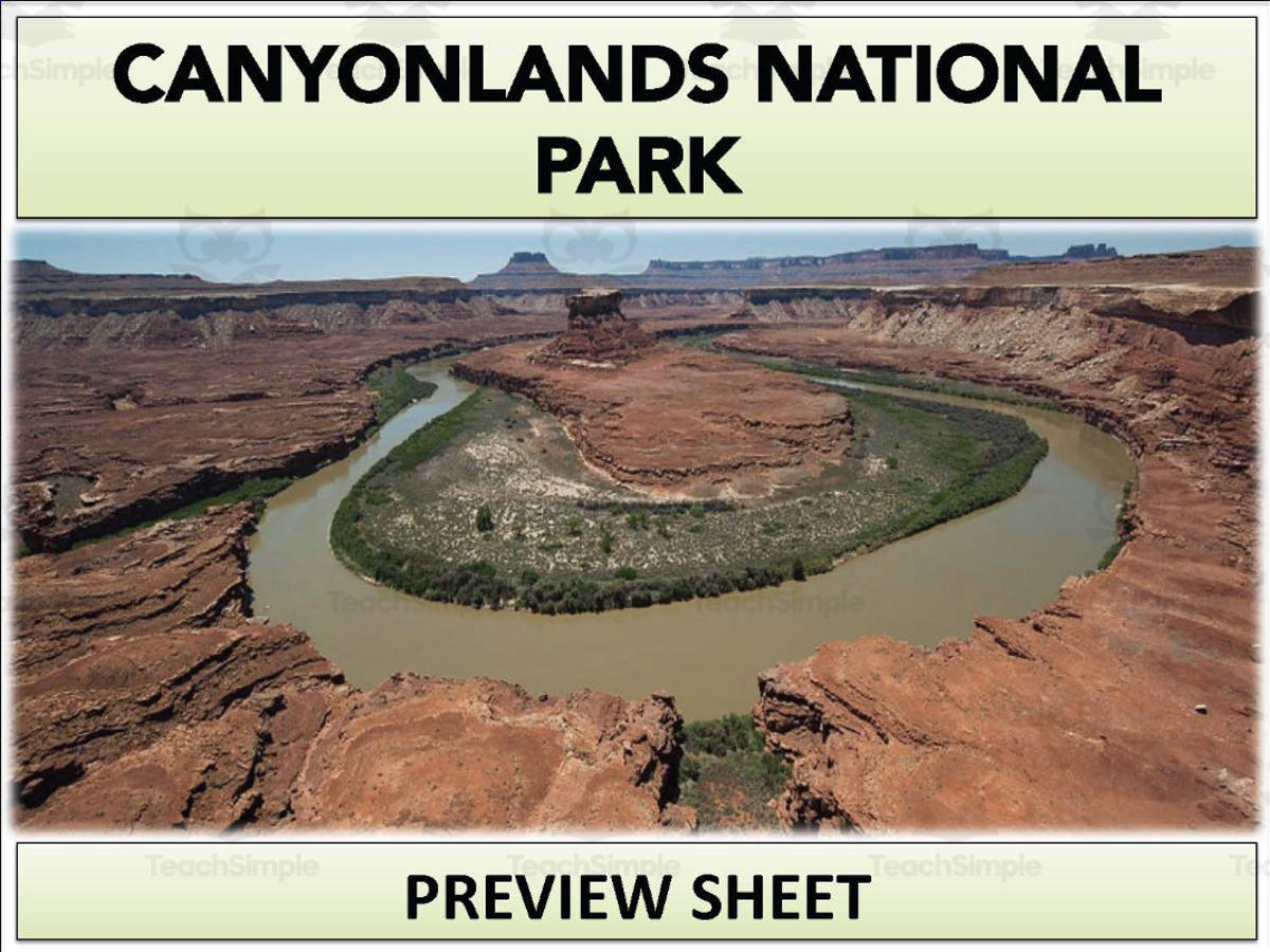 An educational teaching resource from Mr Gray History entitled Canyonlands National Park Geography Unit downloadable at Teach Simple.