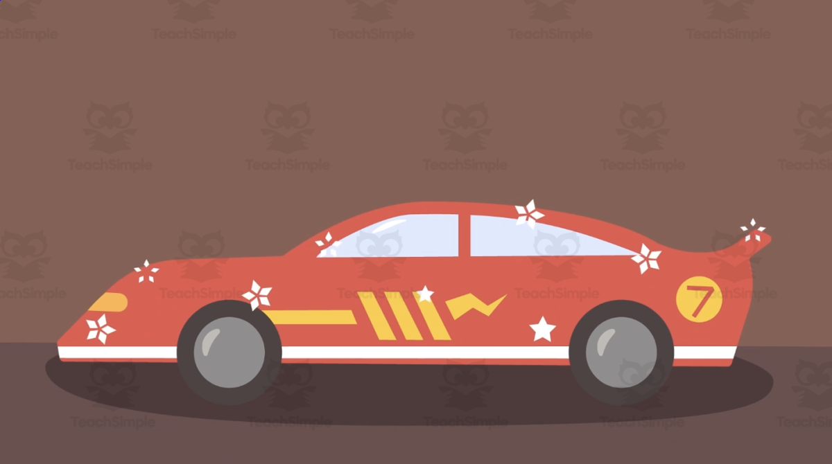 An educational teaching resource from Educational Voice entitled Car - Red Fruit Planet Video downloadable at Teach Simple.