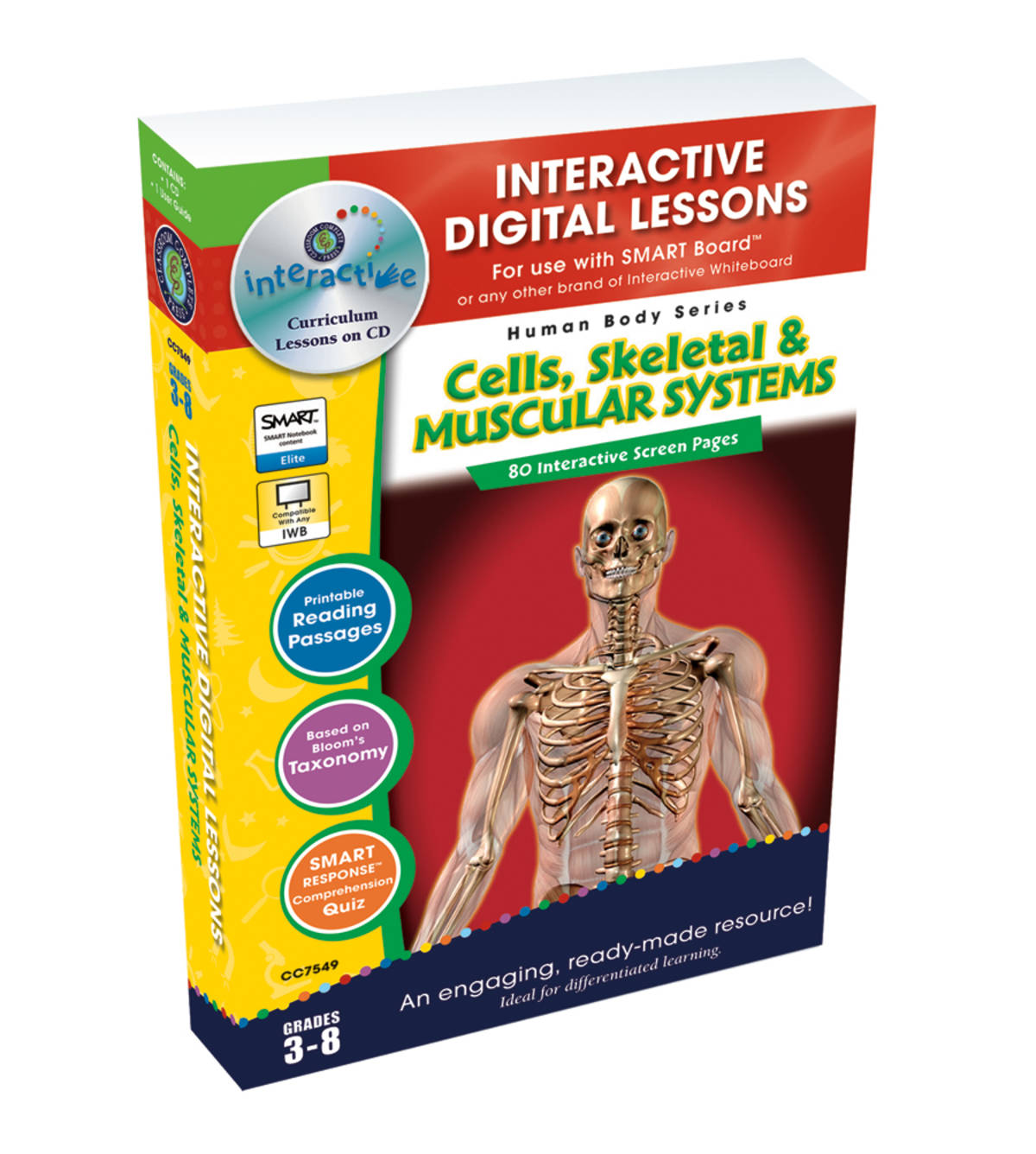 An educational teaching resource from Classroom Complete Press entitled Cells, Skeletal & Muscular Systems - Digital Lesson Plan Gr. 5-8 - FLASH-MAC downloadable at Teach Simple.