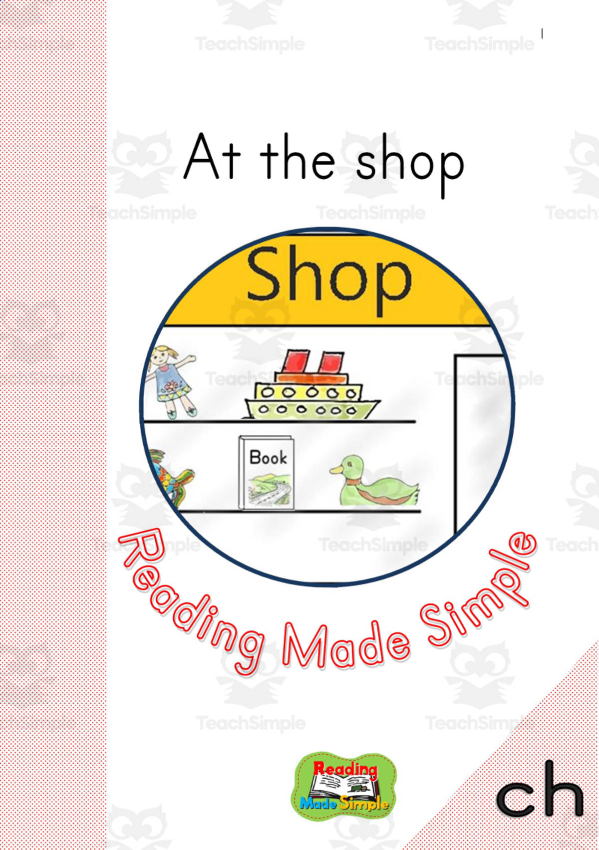An educational teaching resource from Lilibette's Resources entitled ch Reading Book Level 1: 9 downloadable at Teach Simple.