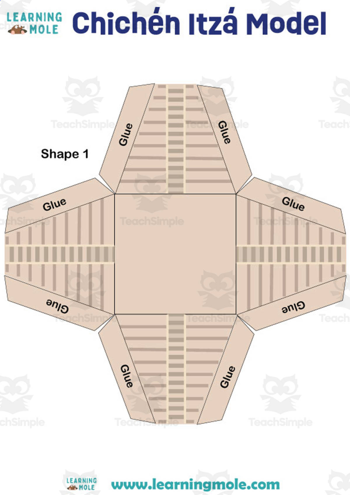 An educational teaching resource from Educational Voice entitled Chichen Itza Activity downloadable at Teach Simple.