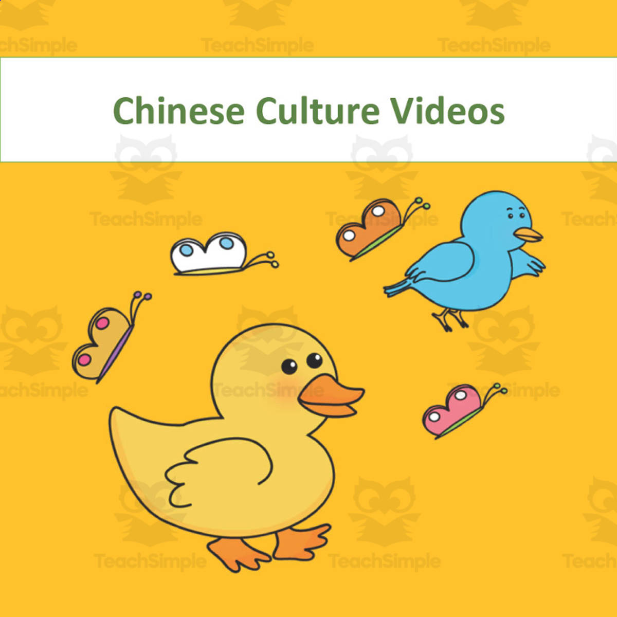 An educational teaching resource from Golden Promise entitled Chinese: Culture Videos List downloadable at Teach Simple.
