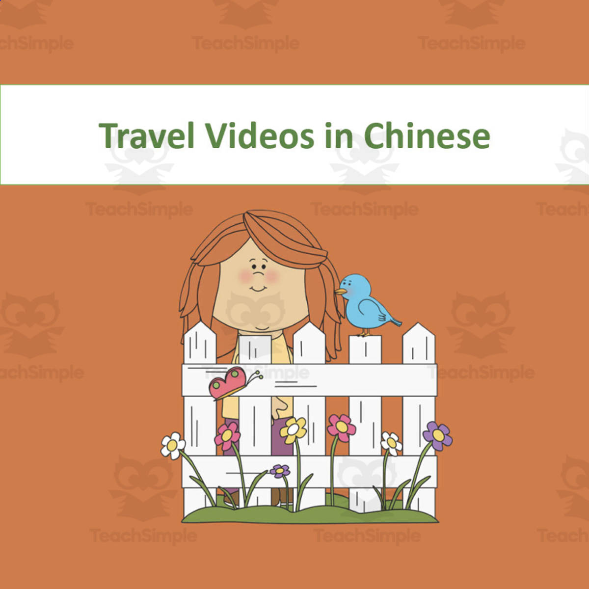 An educational teaching resource from Golden Promise entitled Chinese: Travel Videos List downloadable at Teach Simple.