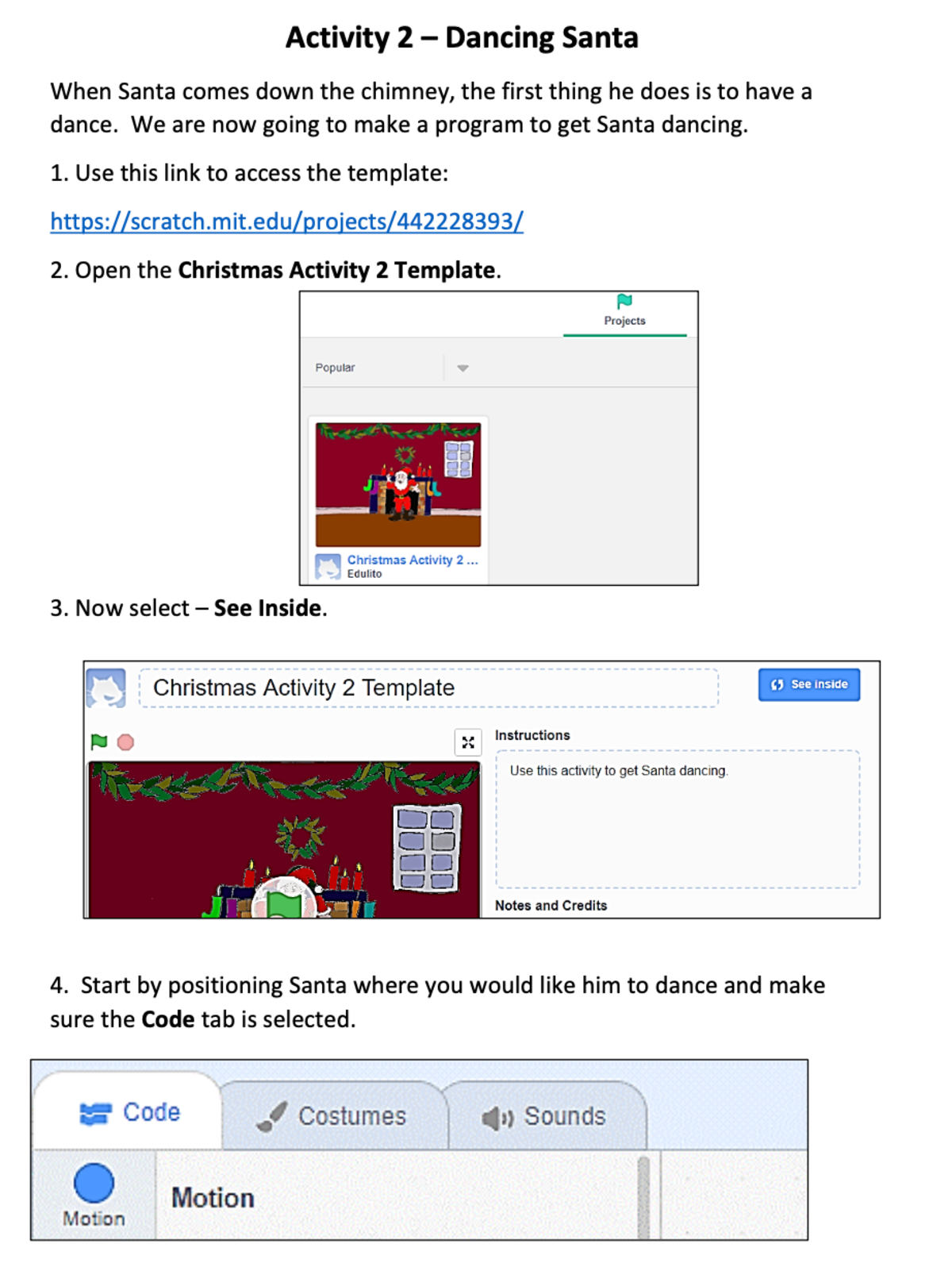 An educational teaching resource from Edulito entitled Christmas Coding Activities and Game Making using Scratch downloadable at Teach Simple.
