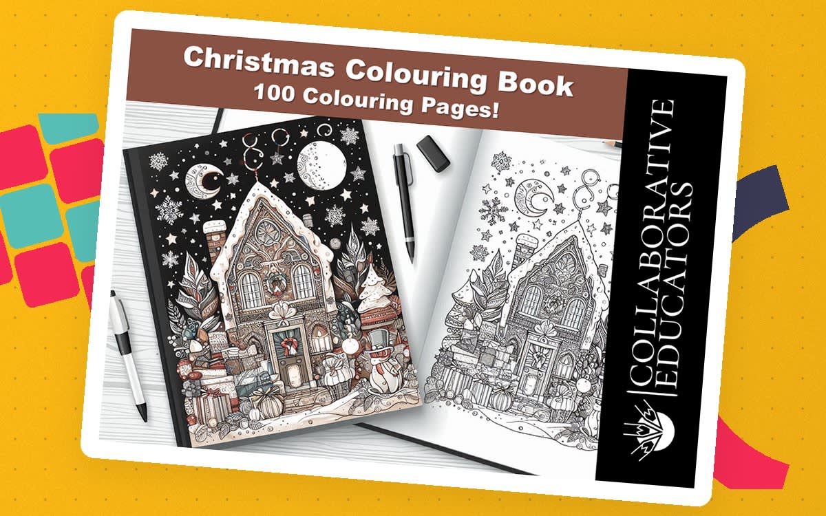 An educational teaching resource from Bright Classroom Ideas Marketplace entitled Christmas Colouring Book - 100 Colouring Pages! downloadable at Teach Simple.