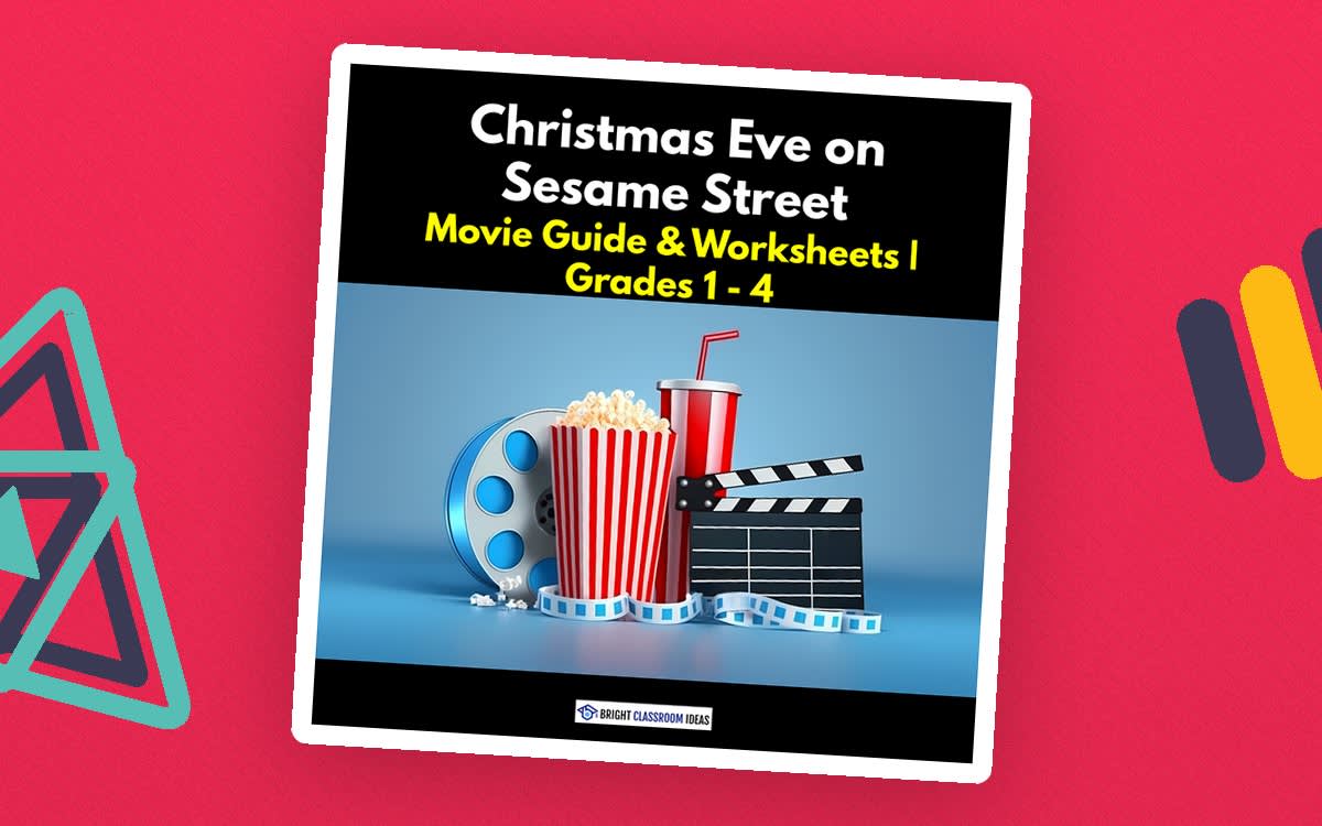 An educational teaching resource from Bright Classroom Ideas Marketplace entitled Christmas Eve on Sesame Street: 2-Hour Lesson Plan & Worksheets downloadable at Teach Simple.