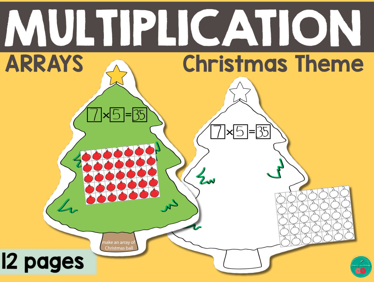 An educational teaching resource from Cherry Workshop entitled Christmas Multiplication downloadable at Teach Simple.