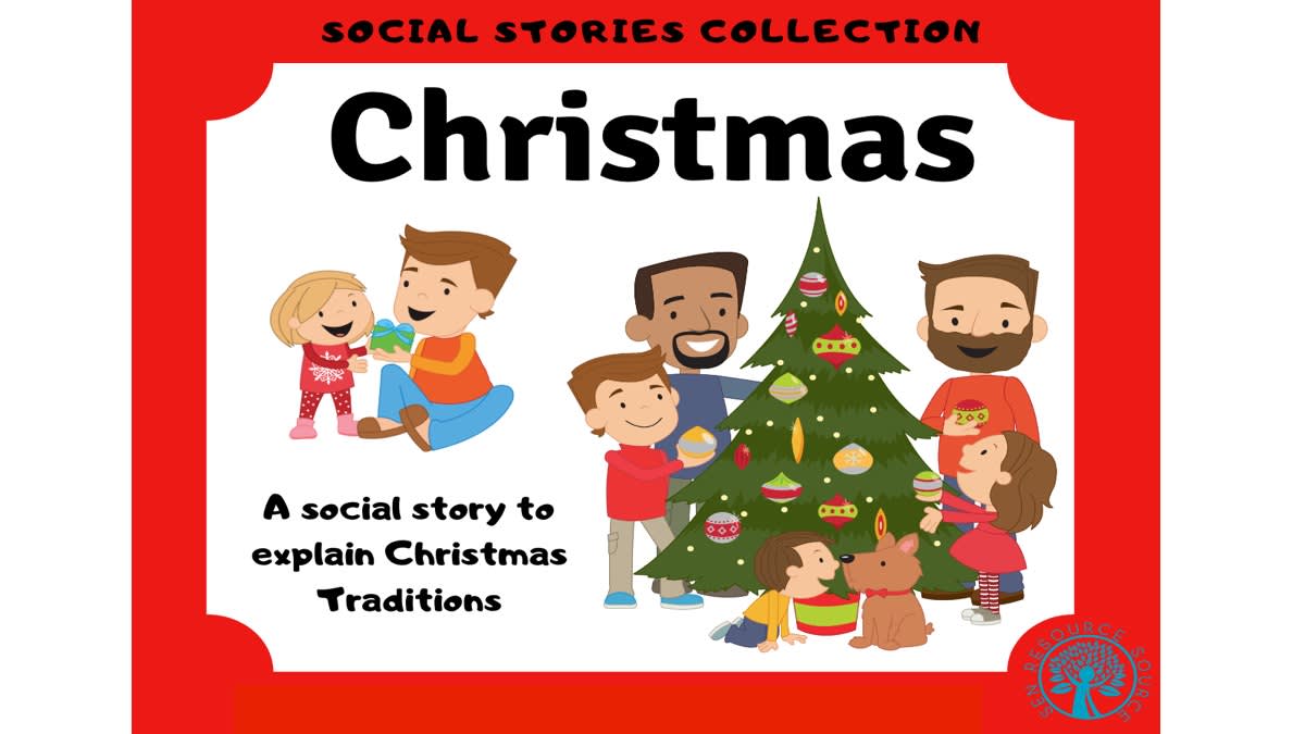 An educational teaching resource from SEN Resource Source entitled Christmas Social Story downloadable at Teach Simple.