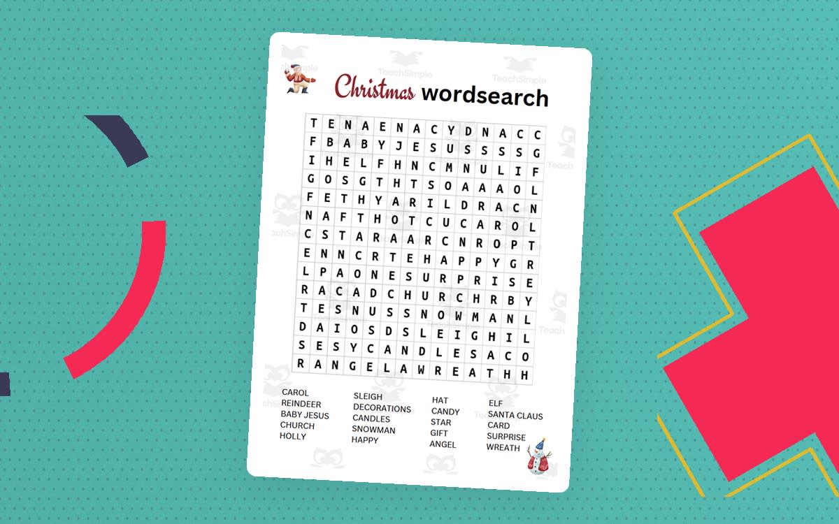 An educational teaching resource from The Laughing Linguist entitled Christmas Wordsearch downloadable at Teach Simple.