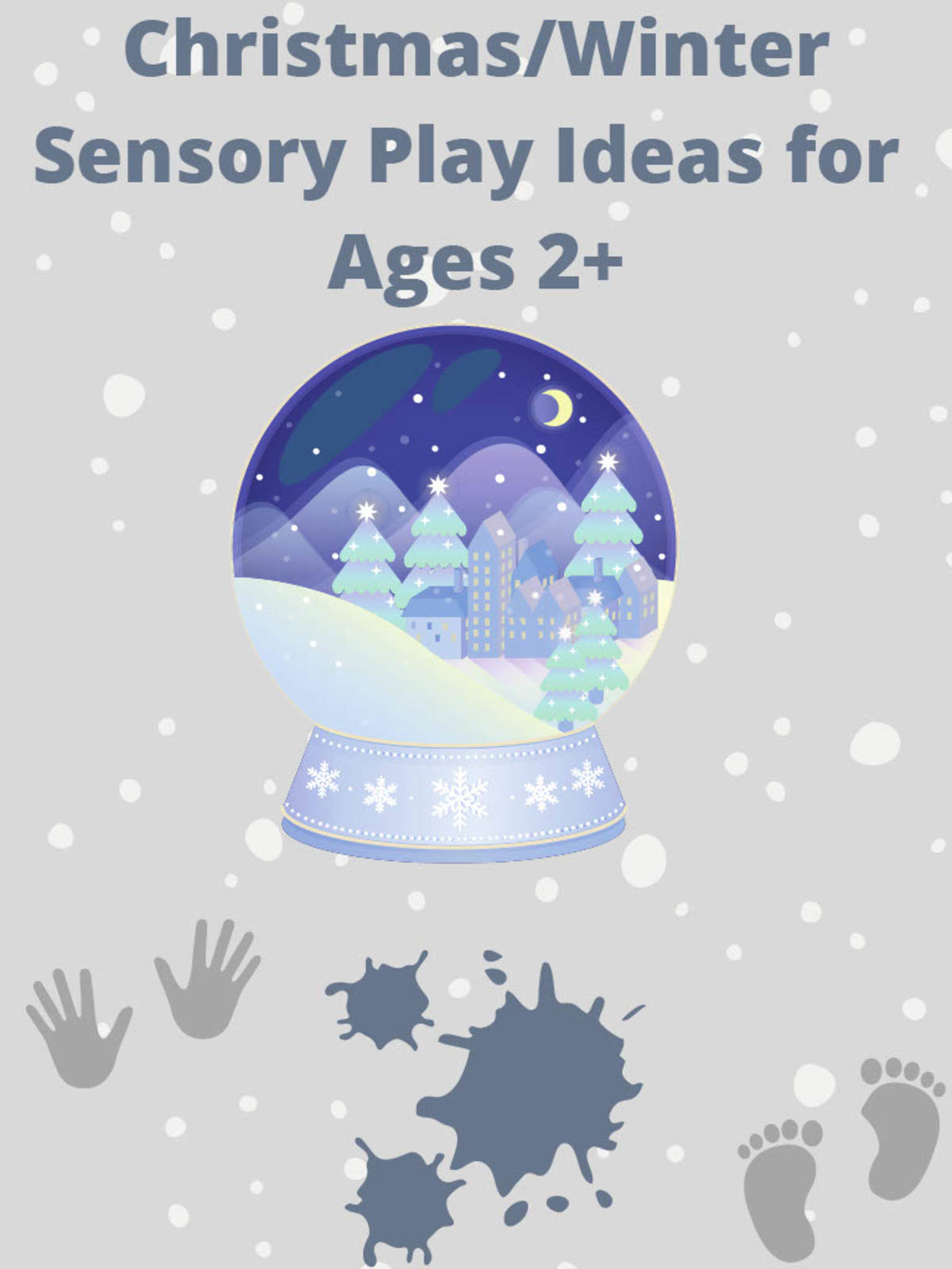 An educational teaching resource from Miracles and Moree Therapy LLC entitled Christmas/Winter Sensory Play Ideas downloadable at Teach Simple.