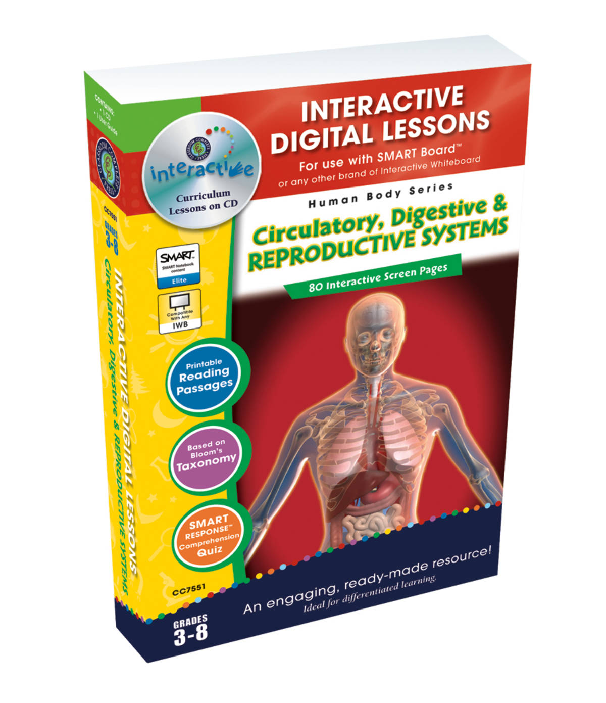 An educational teaching resource from Classroom Complete Press entitled Circulatory, Digestive & Reproductive Systems - Digital Lesson Plan Gr. 5-8 - FLASH-MAC downloadable at Teach Simple.