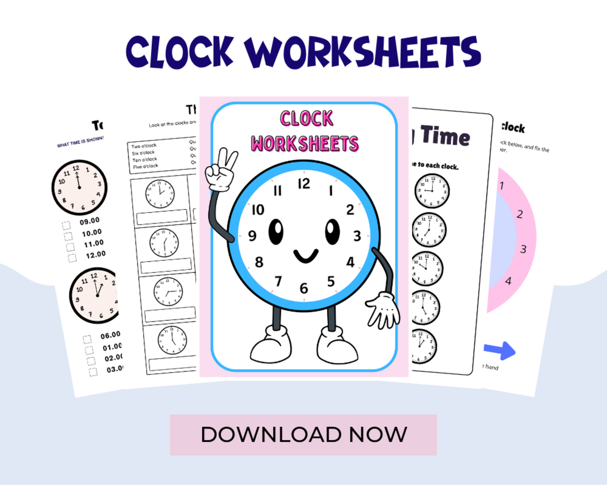 Clock Worksheets preview