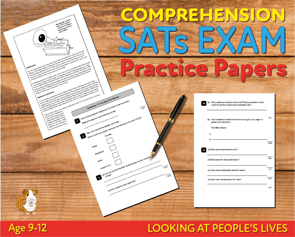 An educational teaching resource from Guinea Pig Education entitled Close Reading Comprehension Practice Papers (Looking At Lives) 9-12 years downloadable at Teach Simple.