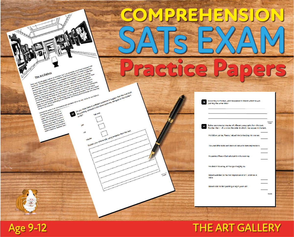 An educational teaching resource from Guinea Pig Education entitled Close Reading Comprehension Practice Papers (The Art Gallery) 9-12 years downloadable at Teach Simple.