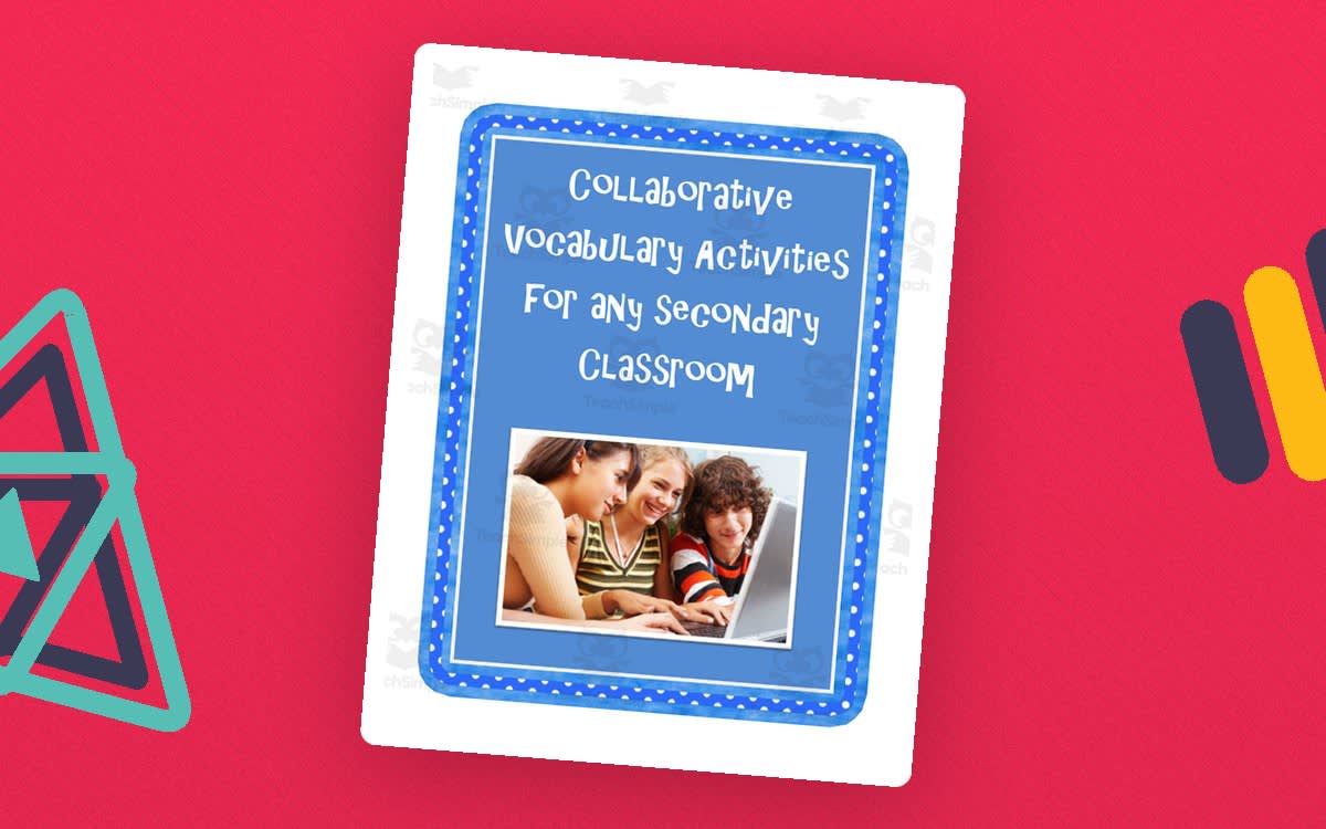 An educational teaching resource from Time Thrifty Teacher entitled Collaborative Vocabulary Activities downloadable at Teach Simple.