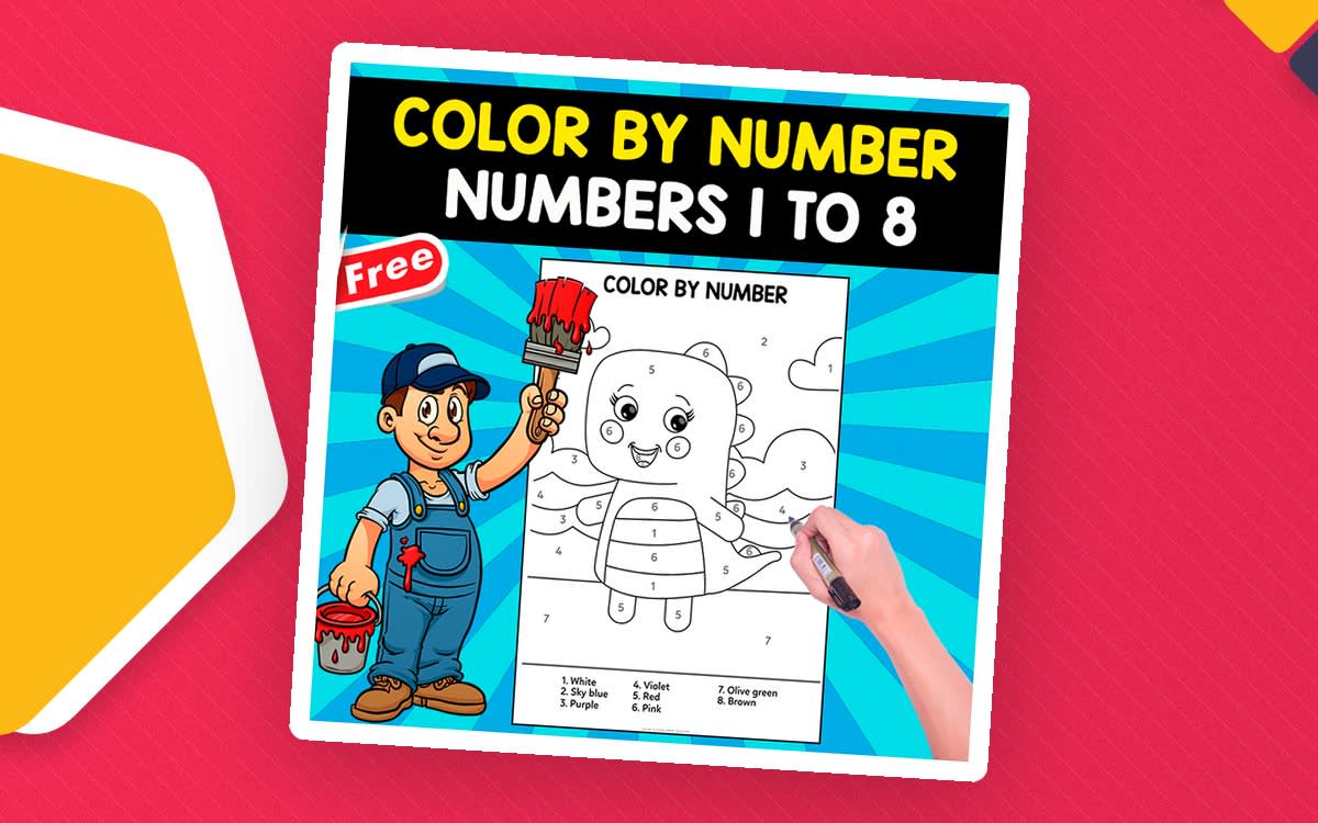 An educational teaching resource from EDITORIAL LAURA EDUCA entitled COLOR BY NUMBER | NUMBERS 1 TO 8 downloadable at Teach Simple.