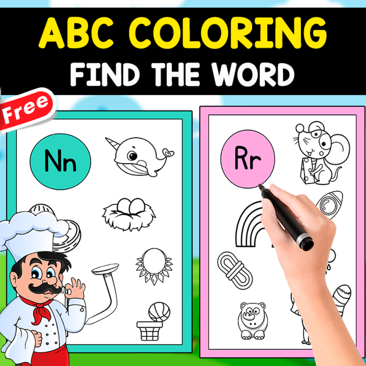 An educational teaching resource from EDITORIAL LAURA EDUCA entitled COLORING ABC MINIBOOK | FIND THE WORD downloadable at Teach Simple.