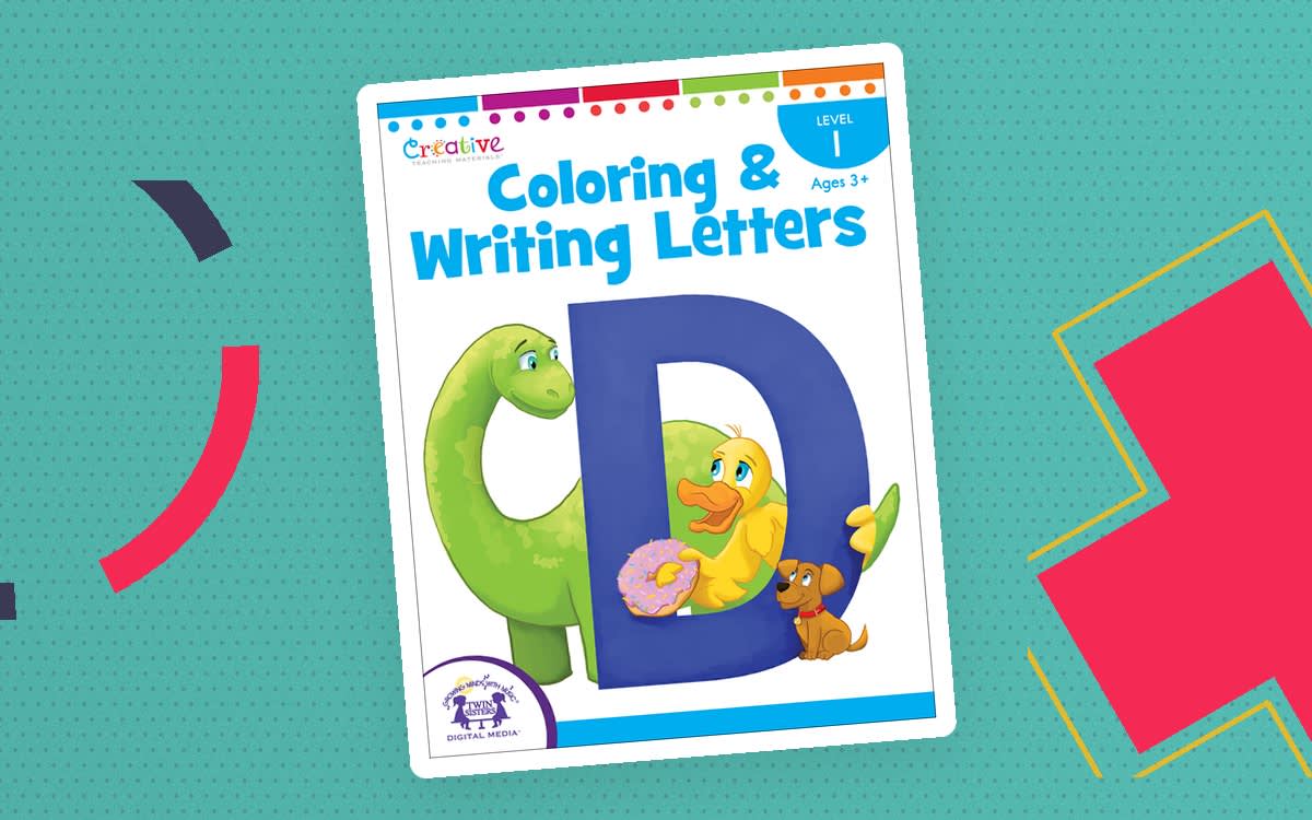 An educational teaching resource from Twin Sisters Digital Media entitled Coloring & Writing Letters Printable Workbook downloadable at Teach Simple.