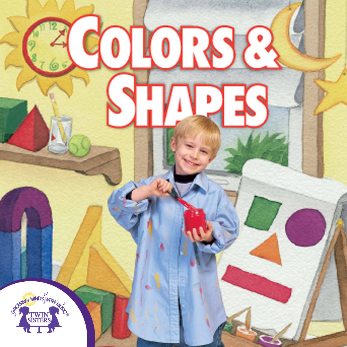 An educational teaching resource from Twin Sisters Digital Media entitled Colors & Shapes Songs downloadable at Teach Simple.