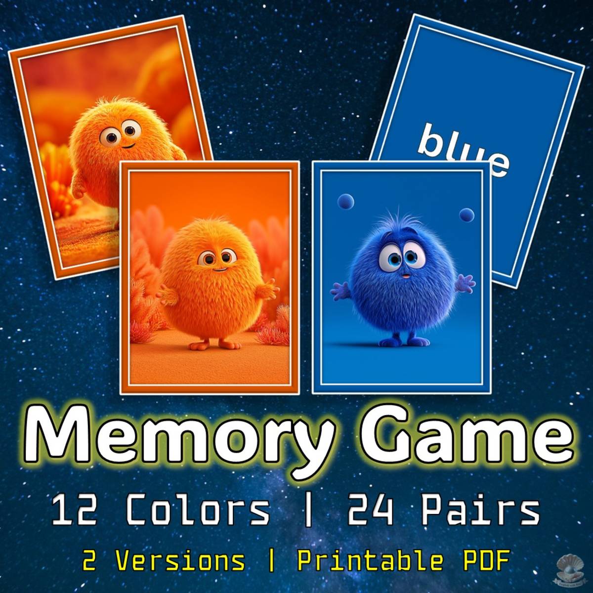 An educational teaching resource from English with Rita entitled Colors Memory Game • 24 Pairs of Matching Cards downloadable at Teach Simple.