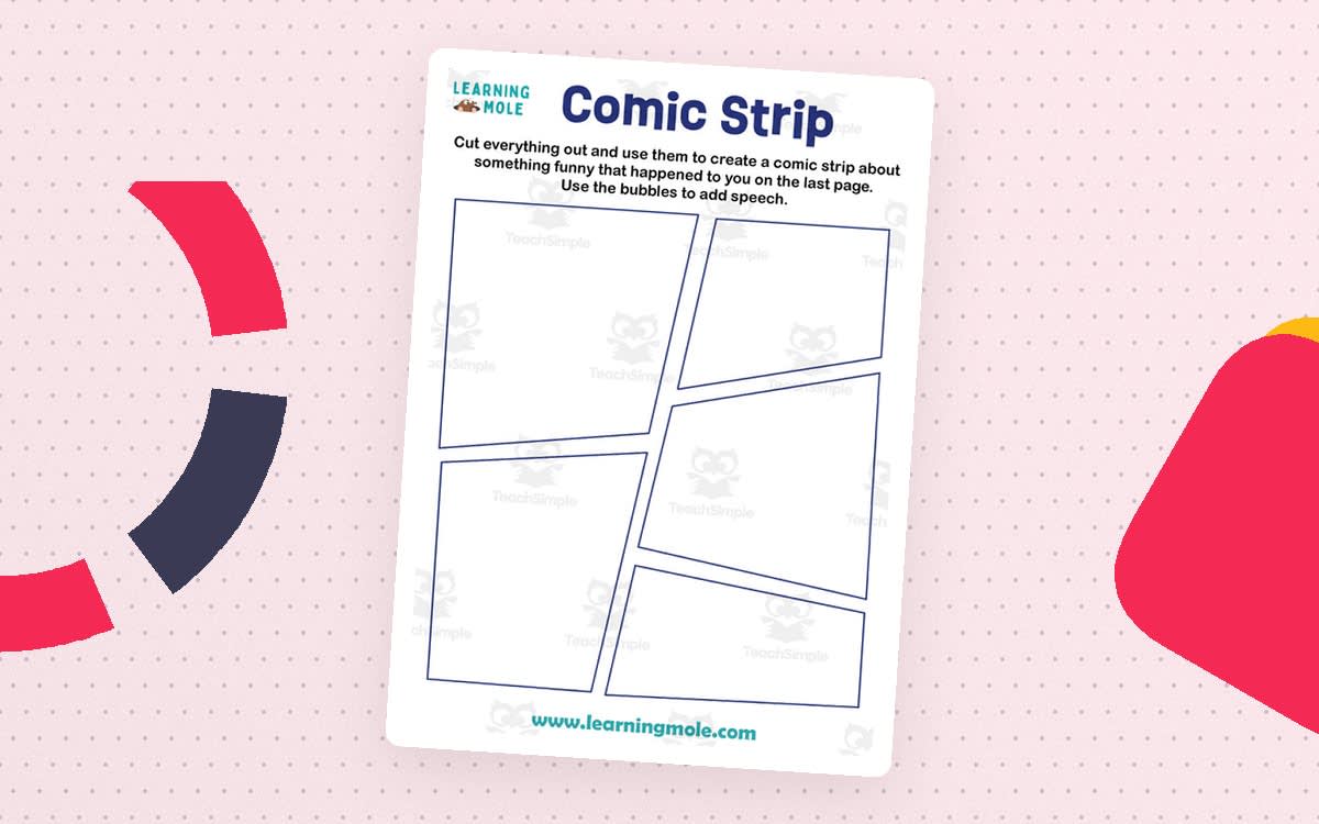 An educational teaching resource from Educational Voice entitled Comic Strip Activity downloadable at Teach Simple.
