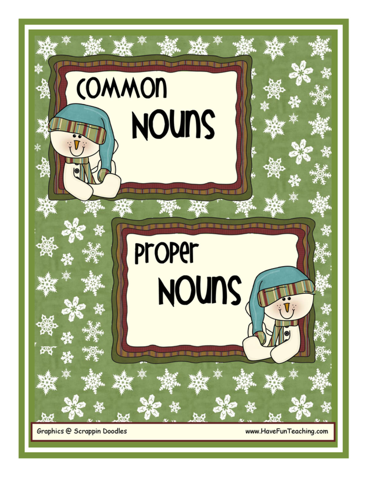 An educational teaching resource from Have Fun Teaching entitled Common and Proper Nouns Activity downloadable at Teach Simple.