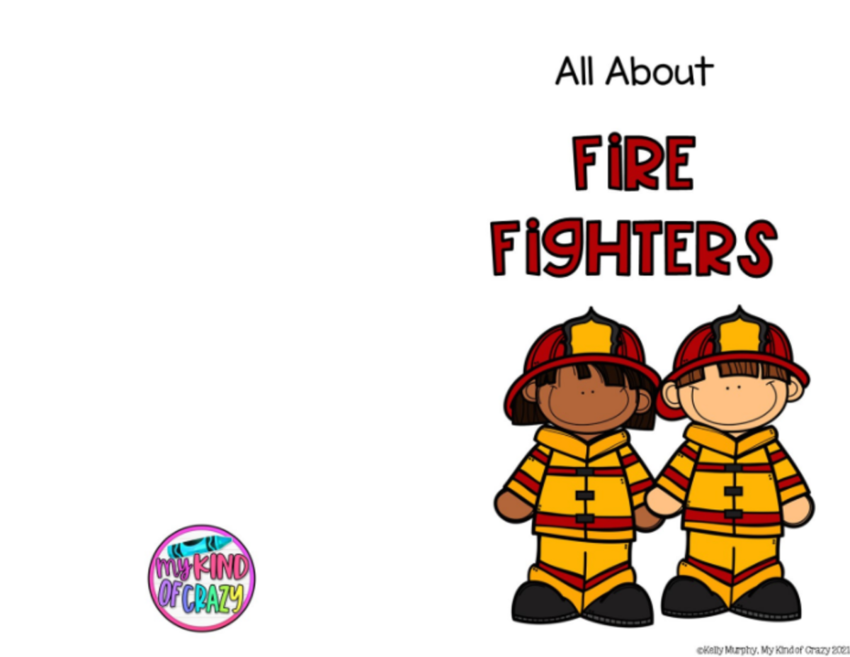 An educational teaching resource from My Kind of Crazy entitled Community Helpers Firefighters Adapted Book, Printable, Color and BW downloadable at Teach Simple.