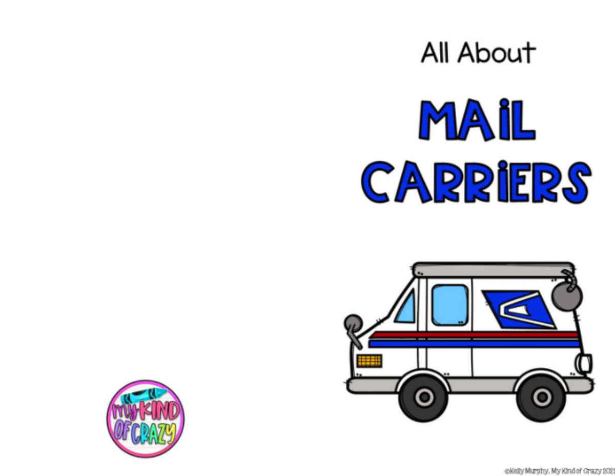 An educational teaching resource from My Kind of Crazy entitled Community Helpers Mail Carriers – Adapted Book downloadable at Teach Simple.