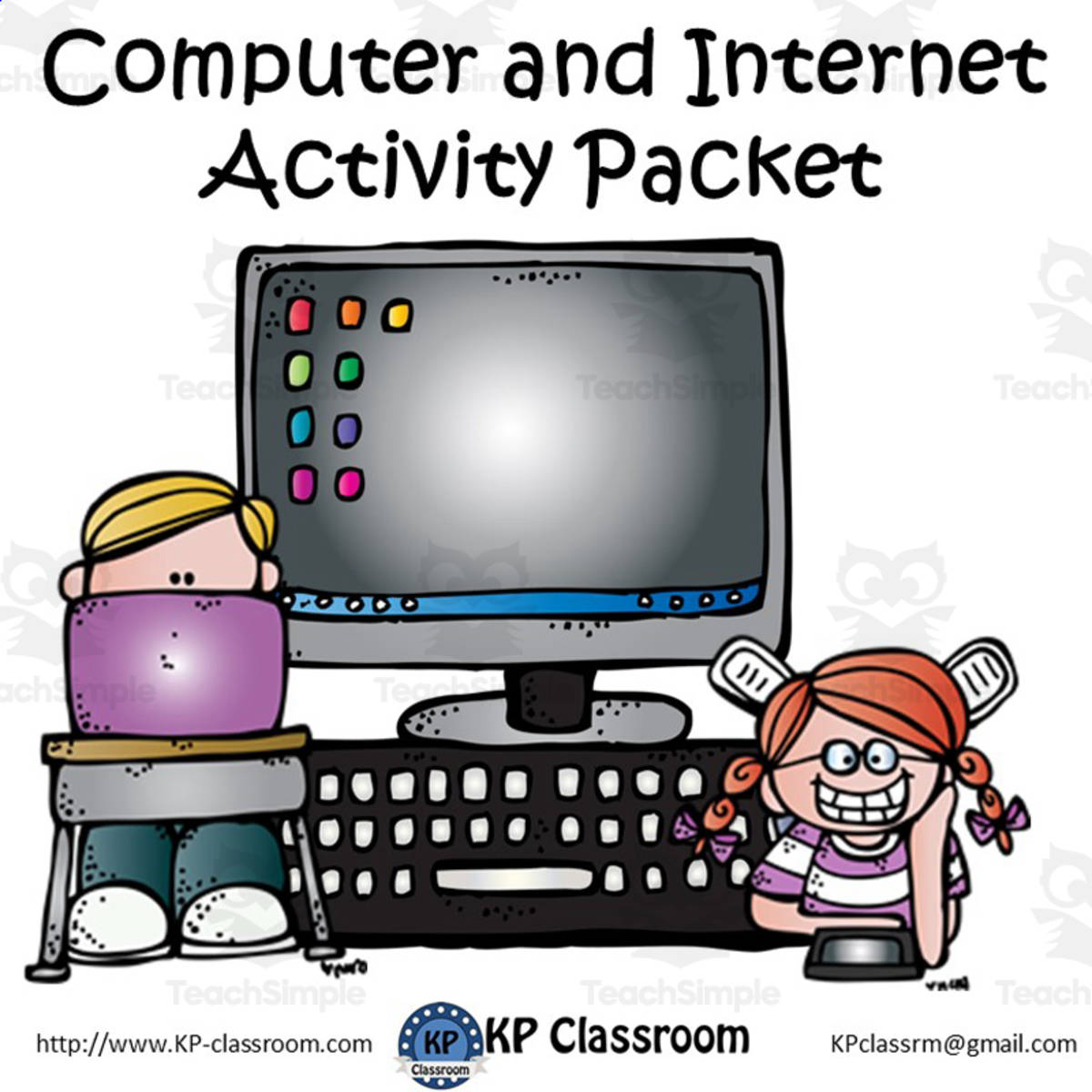 An educational teaching resource from KP Classroom entitled Computer and Internet Activity Packet / Worksheets downloadable at Teach Simple.