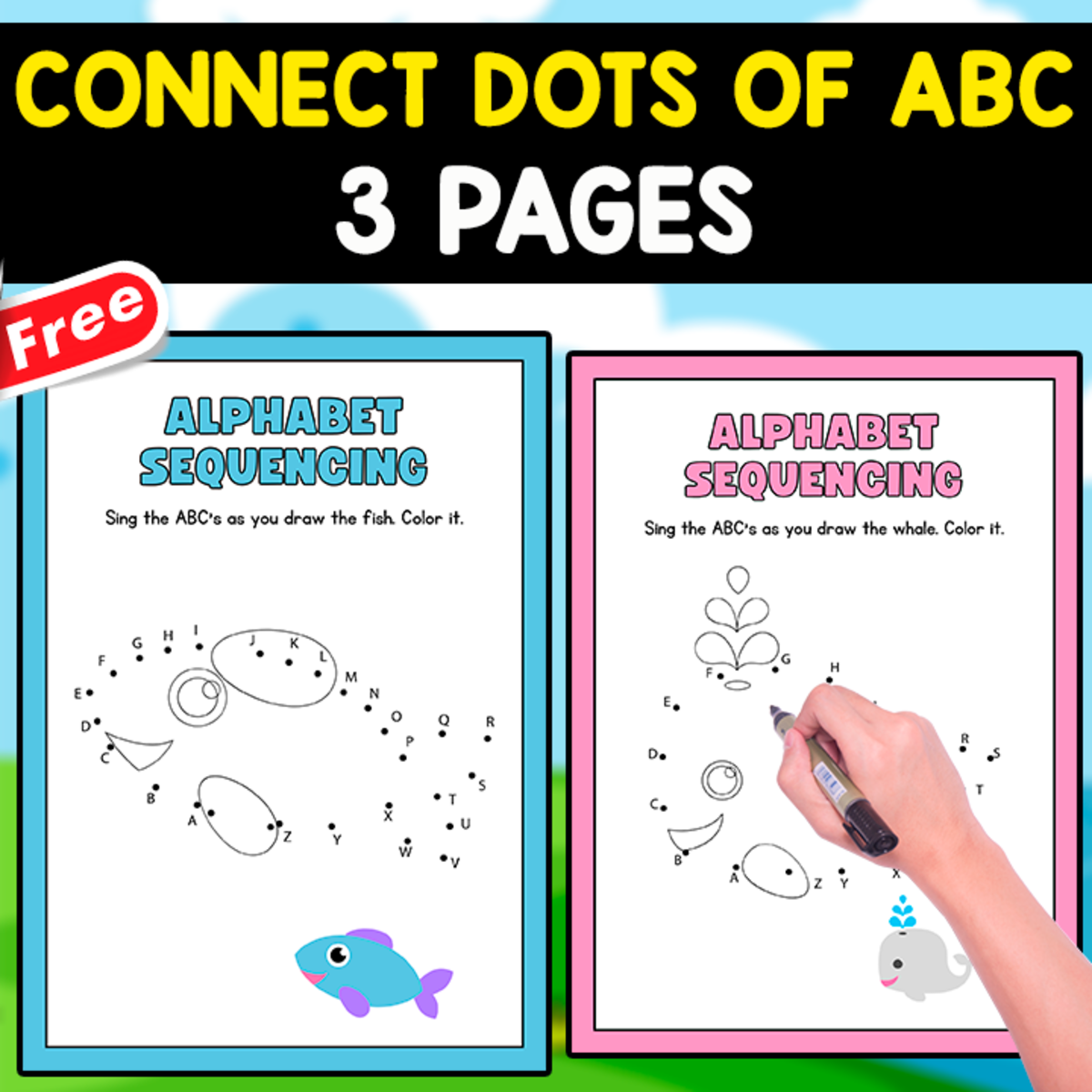 An educational teaching resource from EDITORIAL LAURA EDUCA entitled CONNECT DOTS OF THE ABC | FUNNY EXERCISE downloadable at Teach Simple.