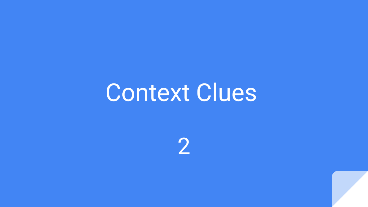 An educational teaching resource from Cored Education entitled Context Clues Sample Lesson - Vocabulary Grade 5-6 (PPT) downloadable at Teach Simple.