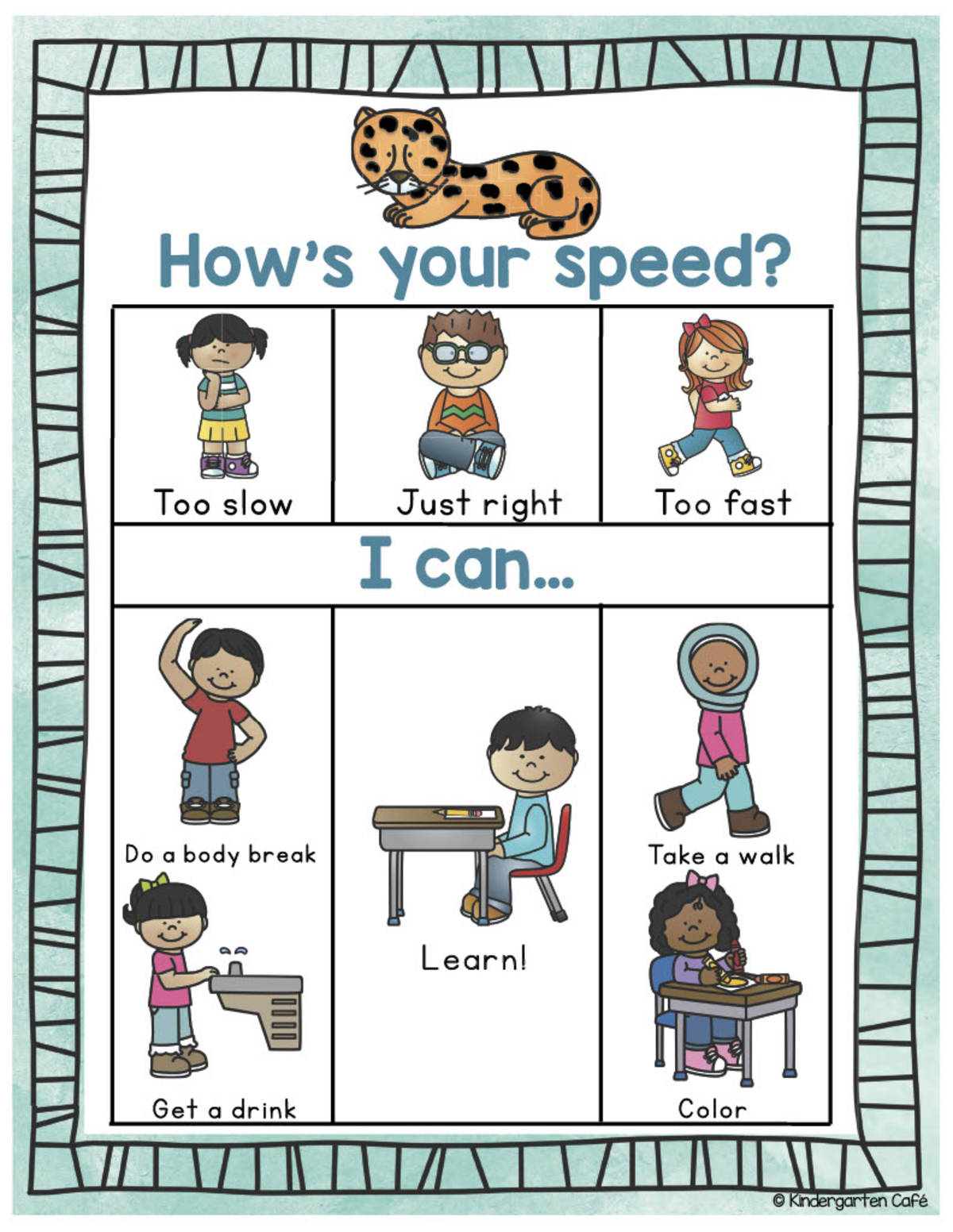 An educational teaching resource from Kindergarten Cafe entitled Control Spot Sign downloadable at Teach Simple.
