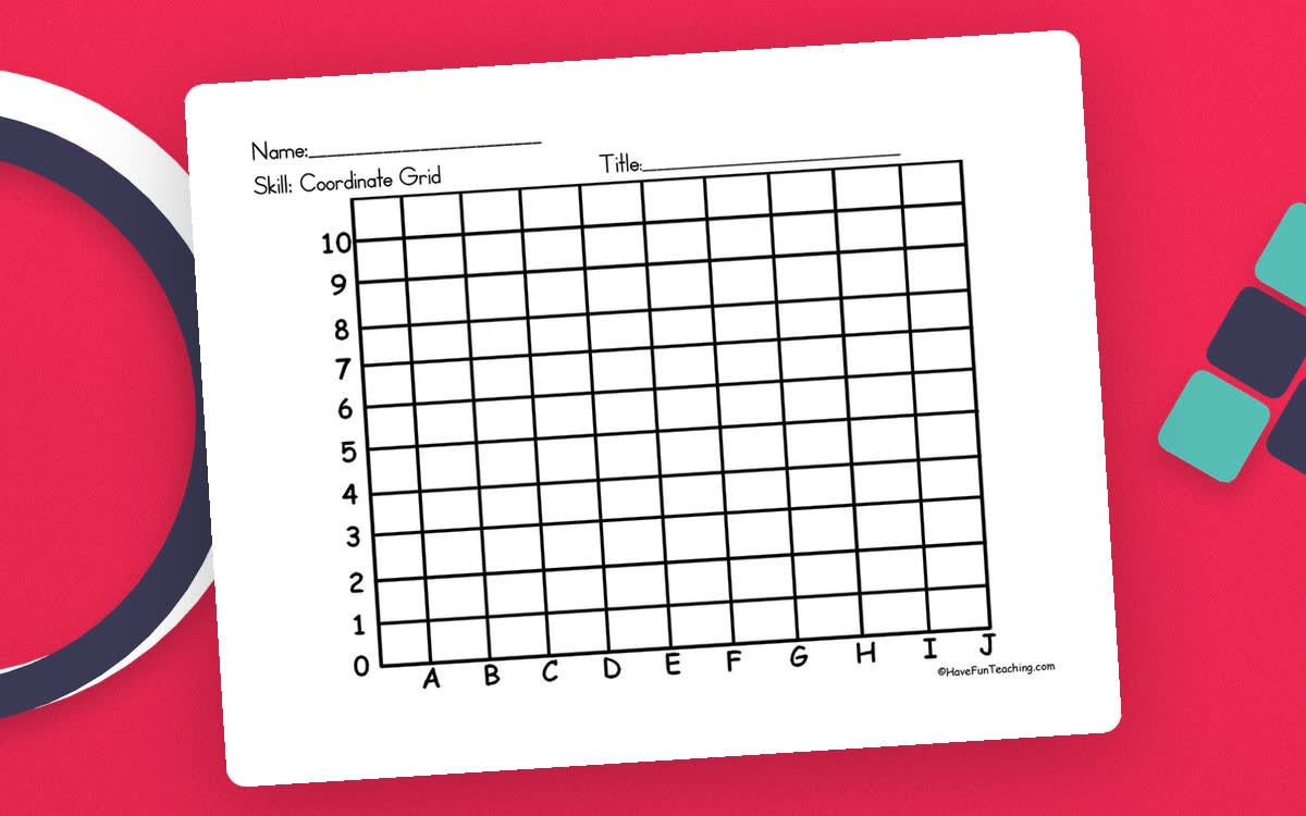 An educational teaching resource from Have Fun Teaching entitled Coordinate Grid Map Location – Plotting Worksheet downloadable at Teach Simple.