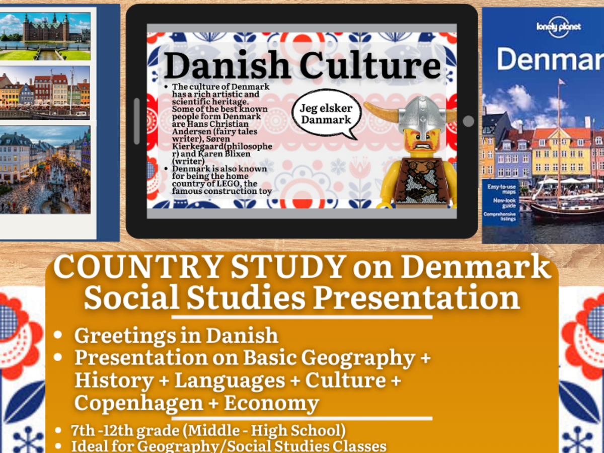 An educational teaching resource from Learning with Alan entitled Country Study on Denmark - Presentation - Europe - Geography downloadable at Teach Simple.