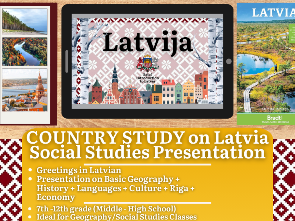 An educational teaching resource from Learning with Alan entitled Country Study on Latvia - Geography Teaching Resource - Europe downloadable at Teach Simple.