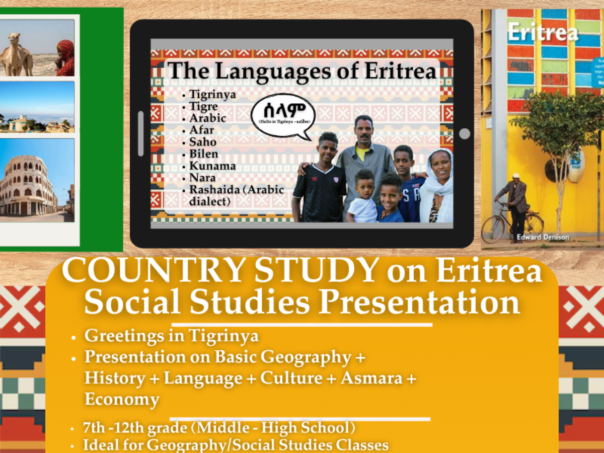 An educational teaching resource from Learning with Alan entitled Country Study Presentation - Eritrea - Geography - East Africa downloadable at Teach Simple.