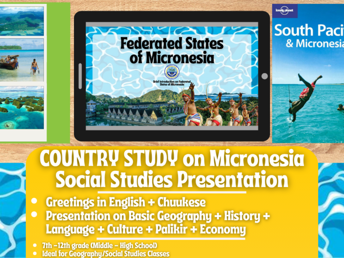 An educational teaching resource from Learning with Alan entitled Country Study Presentation - Federated States of Micronesia - Oceania downloadable at Teach Simple.