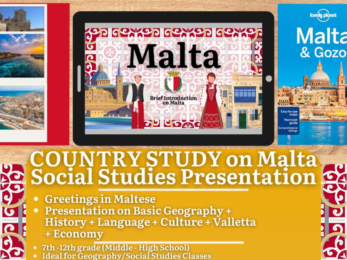 An educational teaching resource from Learning with Alan entitled Country Study Presentation - Malta - South Europe downloadable at Teach Simple.