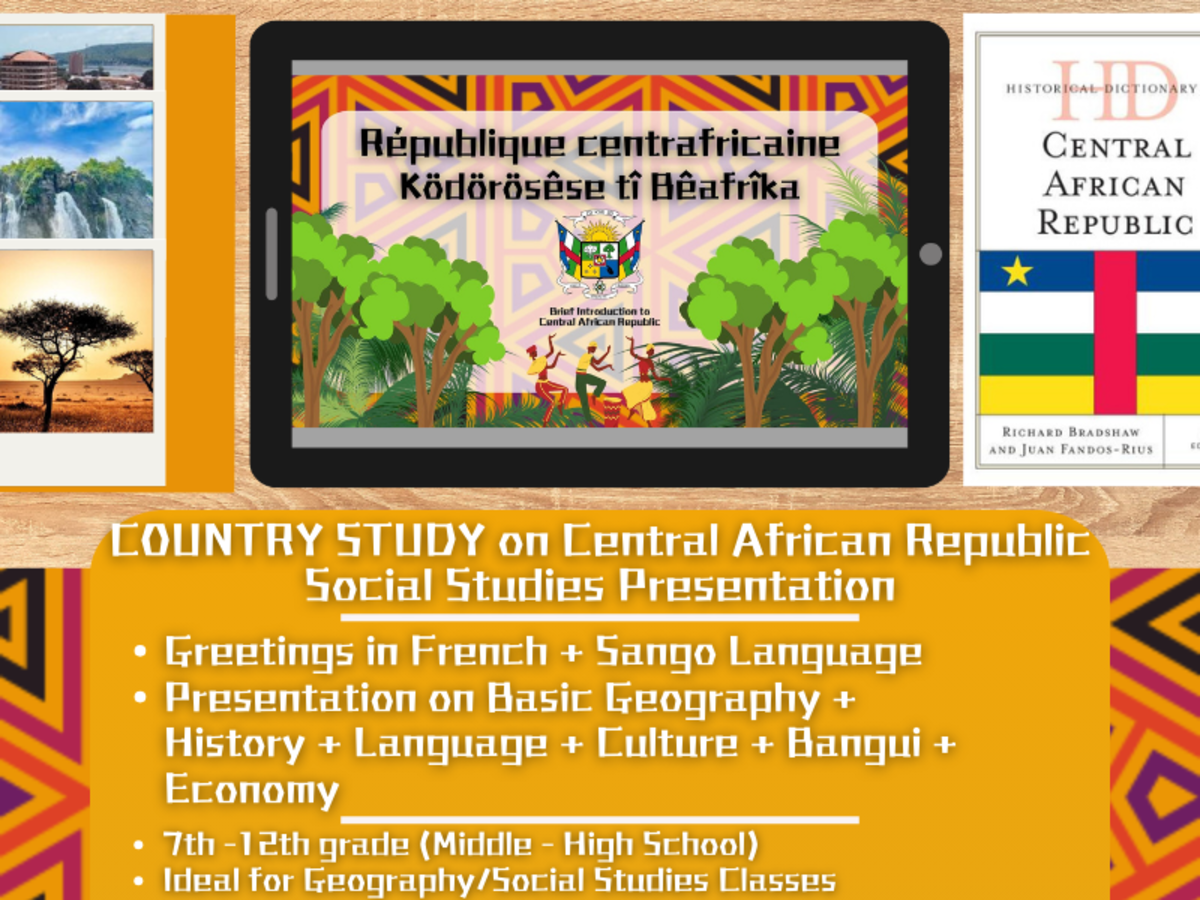 An educational teaching resource from Learning with Alan entitled Country Study Presentation on Central African Republic - Africa downloadable at Teach Simple.
