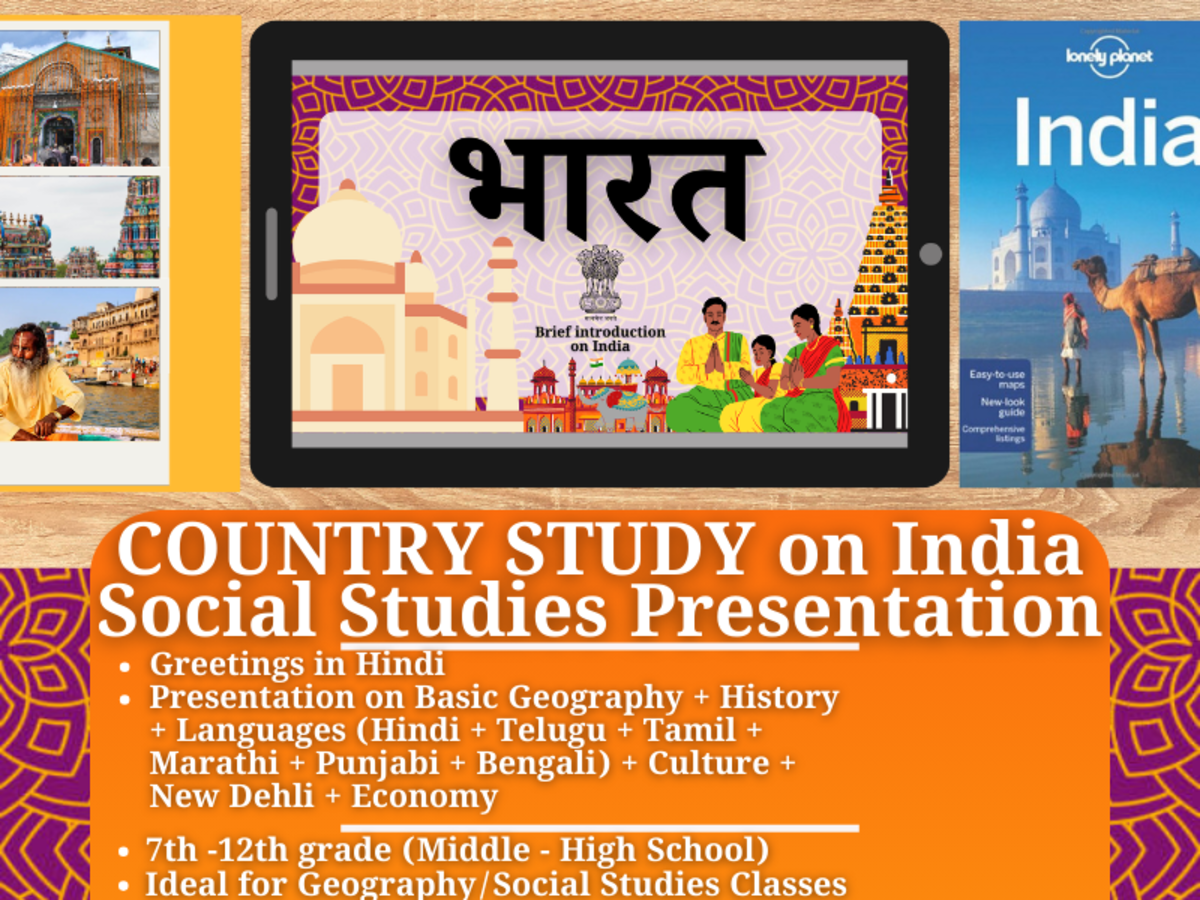 An educational teaching resource from Learning with Alan entitled Country Study Presentation on India - South Asia downloadable at Teach Simple.