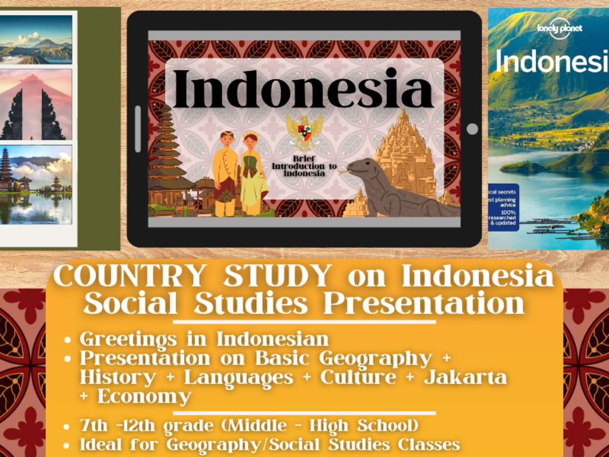 An educational teaching resource from Learning with Alan entitled Country Study Presentation on Indonesia - Southeast Asia downloadable at Teach Simple.