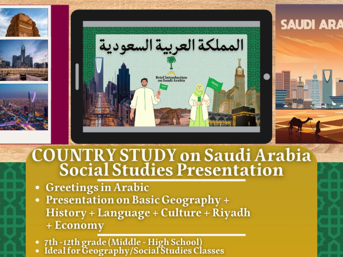 An educational teaching resource from Learning with Alan entitled Country Study Presentation - Saudi Arabia - Middle East - West Asia downloadable at Teach Simple.