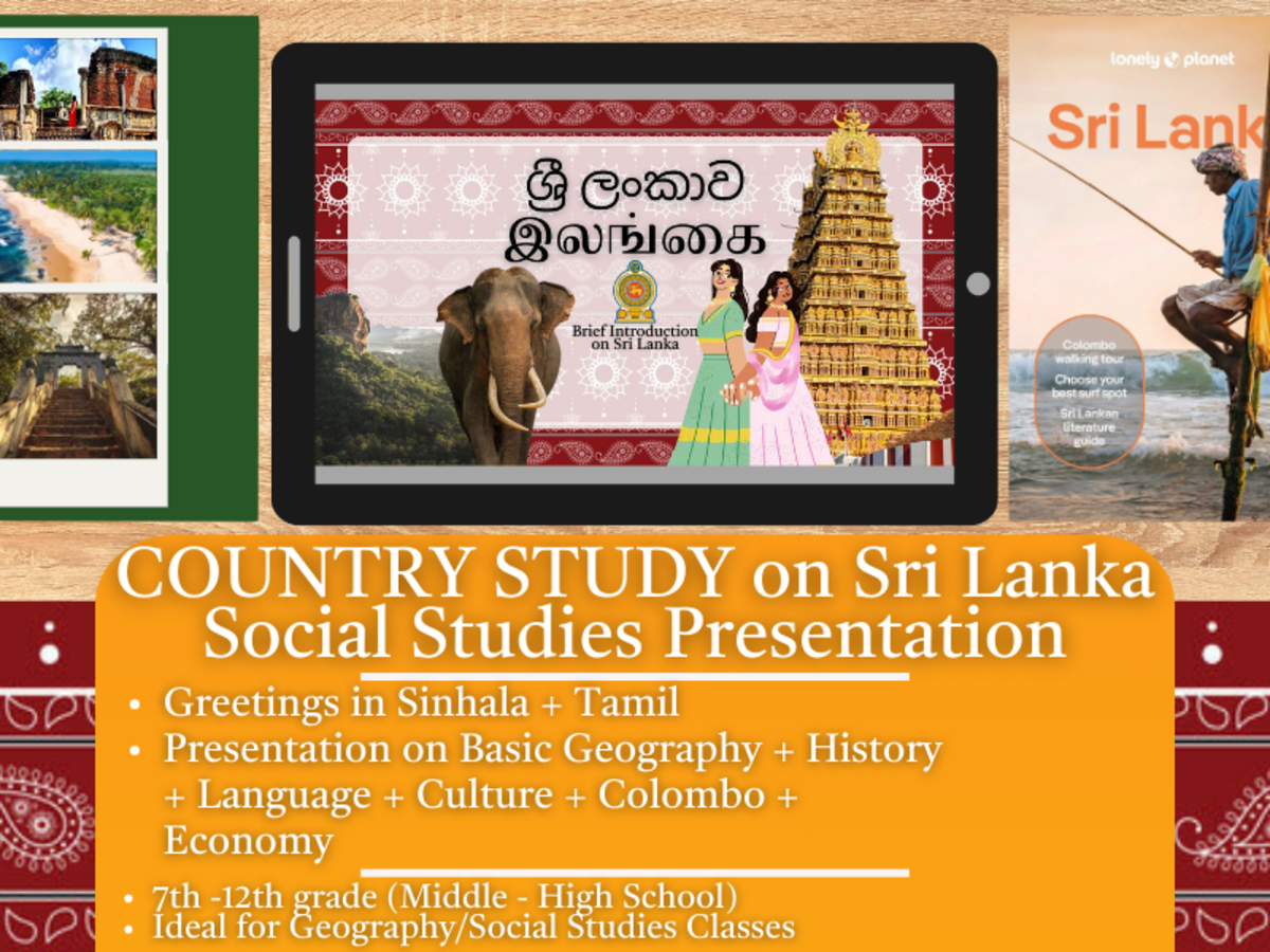 An educational teaching resource from Learning with Alan entitled Country Study Presentation - Sri Lanka - South Asia - Geography downloadable at Teach Simple.