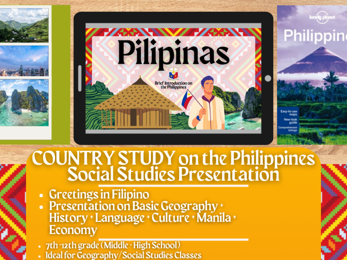 An educational teaching resource from Learning with Alan entitled Country Study Presentation - The Philippines - Geography - Asia downloadable at Teach Simple.
