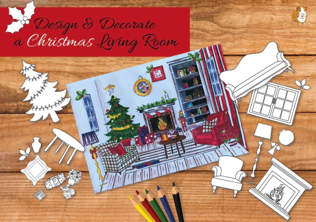 An educational teaching resource from Guinea Pig Education entitled Craft Activity - Design and Decorate a Christmas Living Room downloadable at Teach Simple.