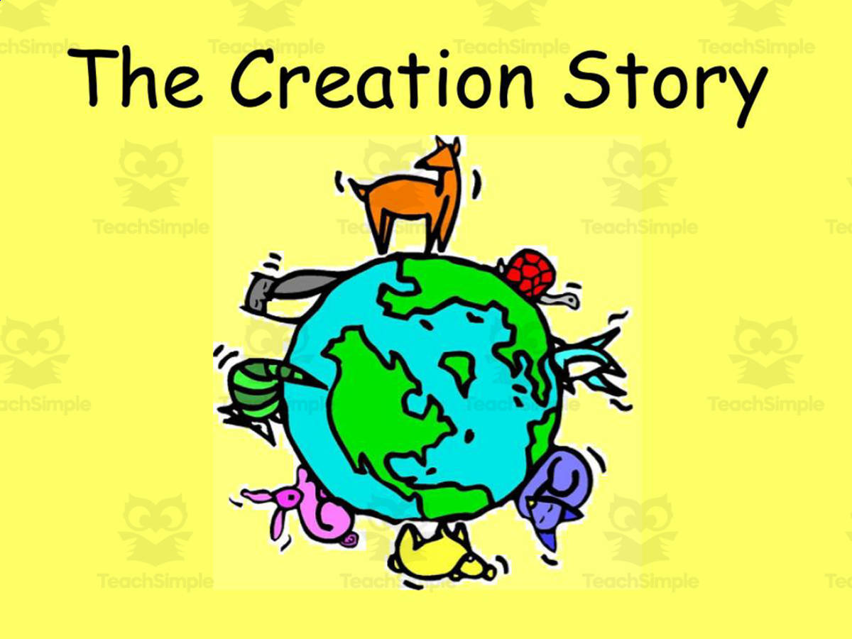 An educational teaching resource from Mister G's Teacher Shop entitled Creation Story PowerPoint – Audio Slideshow Lesson downloadable at Teach Simple.