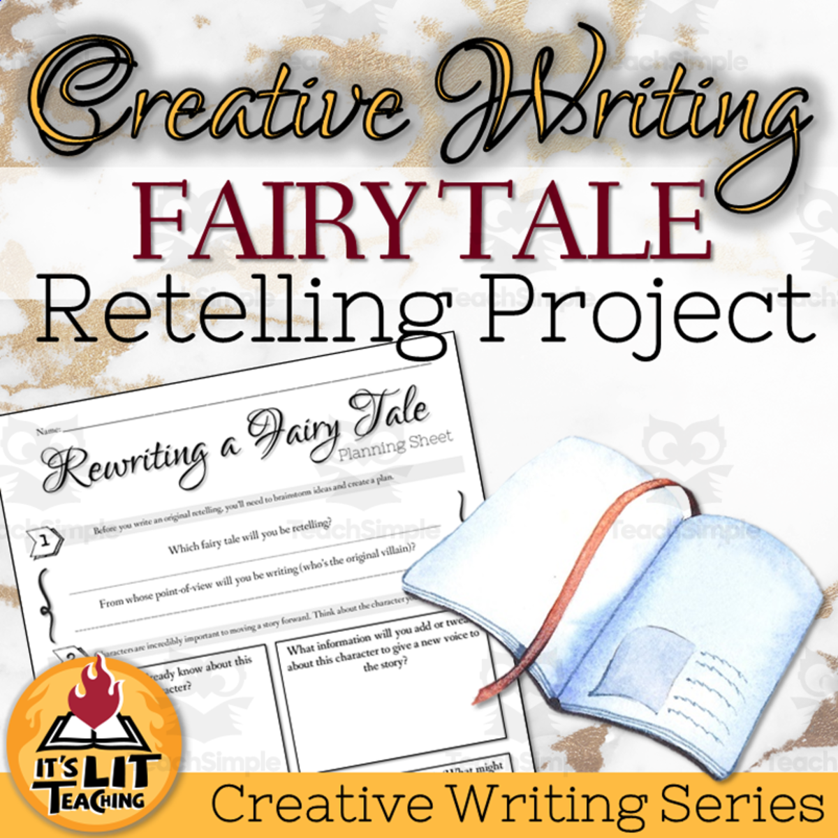 An educational teaching resource from It's Lit Teaching entitled Creative Writing Project: Rewrite a Fairy Tale downloadable at Teach Simple.