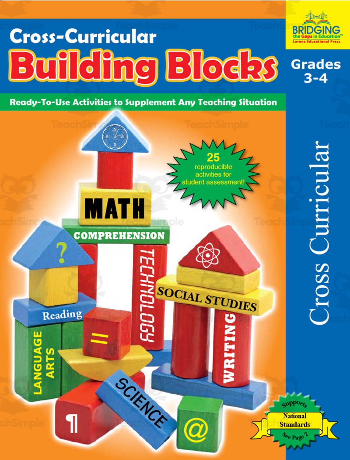 An educational teaching resource from Classroom Complete Press entitled Cross-Curricular Building Blocks - Grades 3-4: Ready-To-Use Activities to Supplement Any Teaching Situation downloadable at Teach Simple.